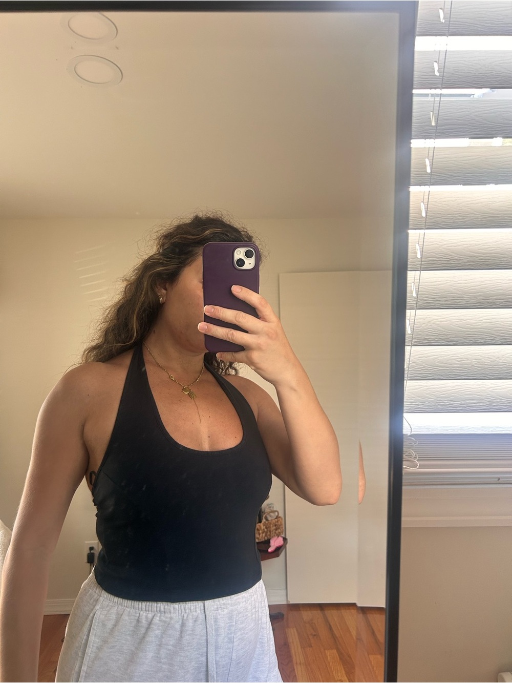 Urban Outfitters Black Cropped Tank Top